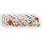 (3Pcs) Mama Sticker Funny Floral Motivational Quotes Inspirational Family Mommy Love Mother's Day Nana Mimi Vinyl Decal for Tumbler Laptop Kindle Water Bottles Books Phone -Size 3x1 Inch