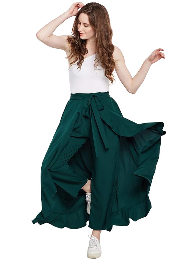 tops for ruffle palazzo