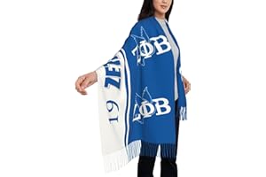 JIW Iaa Women's Scarf Sorority Paraphernalia Gifts for Women Tassel Edge Soft Warm Scarf