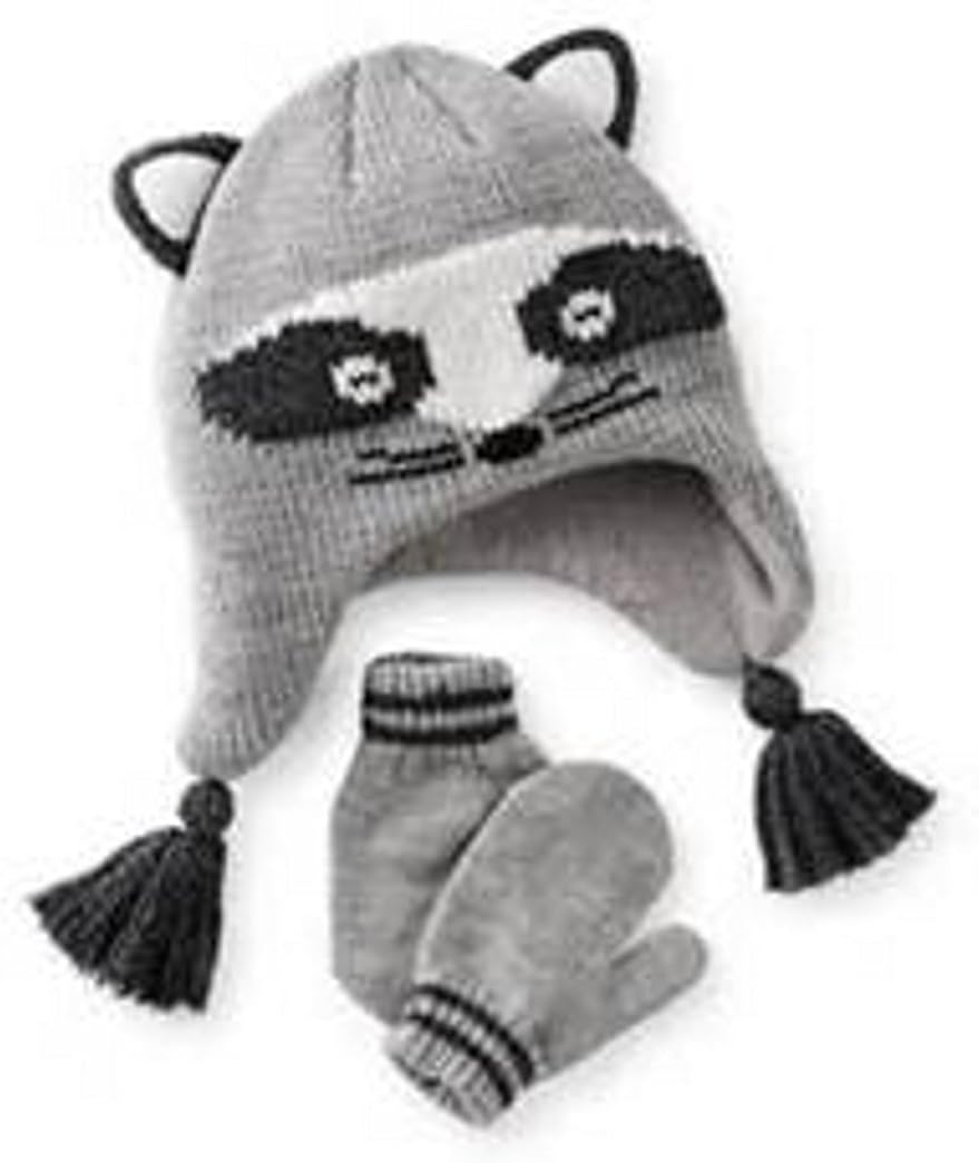 Carter's Baby Boys' Raccoon Hat Set Clothing