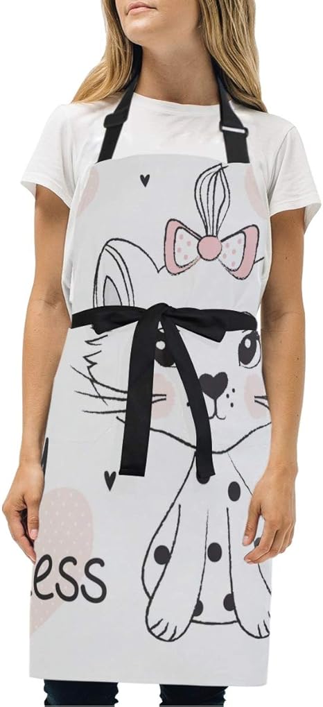 Amazon Gukisala エプロン かわいい猫ベクトルイラストtシャツグラフィック 耐久性 調節可能 おしゃれ 男女兼用 仕事用 保育士 カフェ 料理室 家庭用 ファッション柄 エプロン オンライン通販