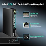 NICGIGA 8 Port 2.5G PoE Switch 120W 10G SFP Unmanaged IEEE802.3af/at 2.5GbE view 2