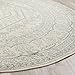 SAFAVIEH Adirondack Collection 6' Round Ivory / Slate ADR108S Oriental Medallion Non-Shedding Dining Room Entryway Foyer Living Room Bedroom Area Rug