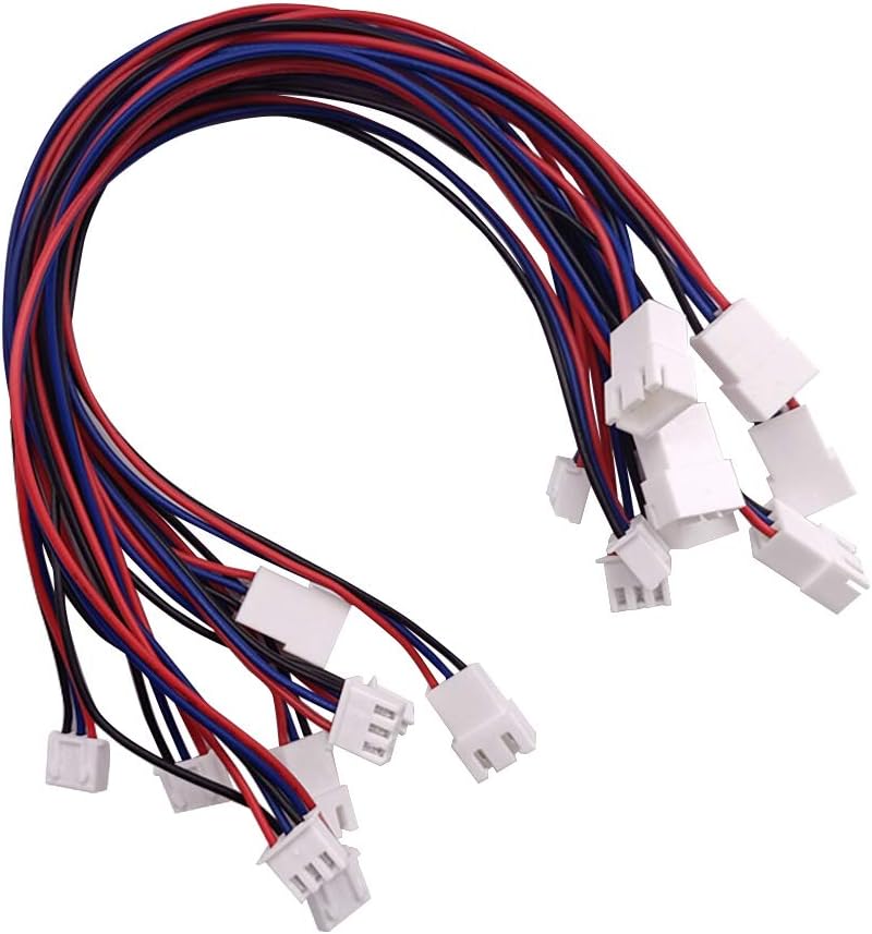 YIXISI 10 PCS JST-XH 2S LiPo Battery Balance Charger Extension Wire Cable, JST Plug Connector 220mm