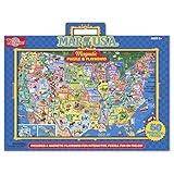 T.S. Shure Map of The U.S.A Magnetic Puzzle and Playboard