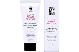Elizabeth Mott Thank Me Later Face Primer - Mattifying Makeup Base Primer for Shine and Oil Control - Pore Minimizer, Smooths Wrinkles and Fine Lines – Long-Lasting Makeup Gripping Formula, 30g