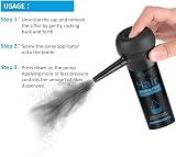 Pegciz Hair Building Fibres Black for Thinning Hair 15 Sec Concealer view 3