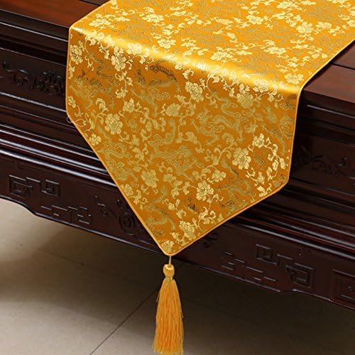 Chinese-style garden table runner/ table-cloth/ table/ flag/ flag/ long table-P 33x300cm(13x118inch)