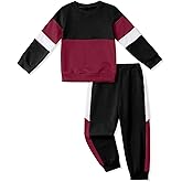 Hevemexy Toddler Boy Clothes Long Sleeve Hoodie Sweatsuits Tops and Pants 2Pcs Boys Fall Winter Outfits Set