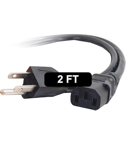 Amazon.com: C2G 1FT Replacement AC Power Cord - Power Cable for