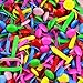 Yexpress 500 Pieces 6 x 13mm Assorted Bright Color Mini Brads Round Paper Fasteners Brass Pastel Metal Brads for Scrapbooking Crafts DIY Paper