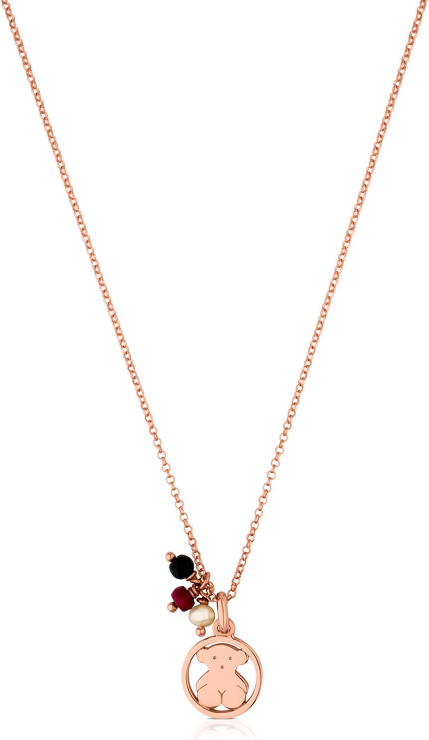 Women Camille Gold Ruby Pendant Necklace of Length 45cm 712162500