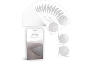 BinZetic 100Pcs Aluminum Foil Seal Lids for Nespresso Vertuo Pods [62mm,food-grade] Designed exclusively for Nespresso Vertuoline Machine