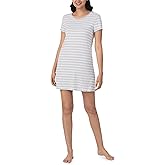 Nautica Womens Sleep Shirt Soft Stretch Jersey Short Sleeve Night Shirt