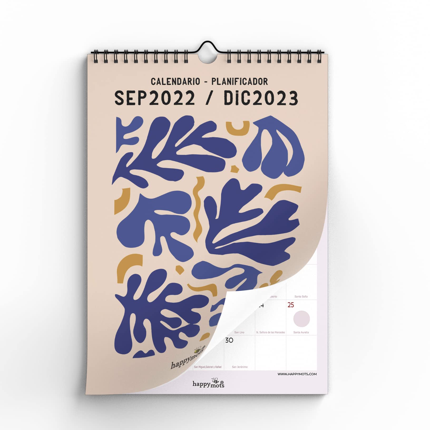 2023 Calendar | HappyMots | 16 Months - Sep 2022 - Dec 2023 | A3 Size | Wall Calendar | Writing and Writing Space - Comfortable, Practical and Motivating | Large Calendar