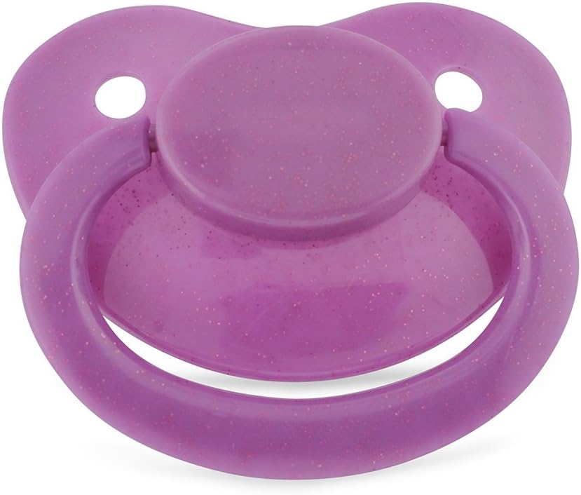 Adult Deep Purple Glitter Dummy/Pacifier