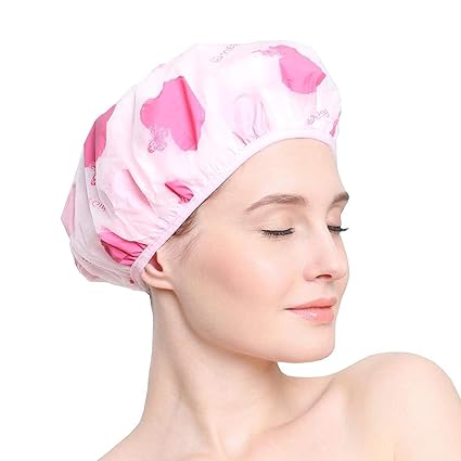 Kritika Enterprise Reusable Waterproof Elastic Bathroom Shower Bath Caps for Homes, Spas, Salons, Hair Treatment, Beauty Parlours (Multicolour, Free Size)