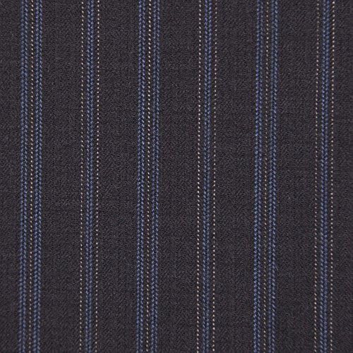 Famous Designer Striped Herringbone Italian Wool Suiting