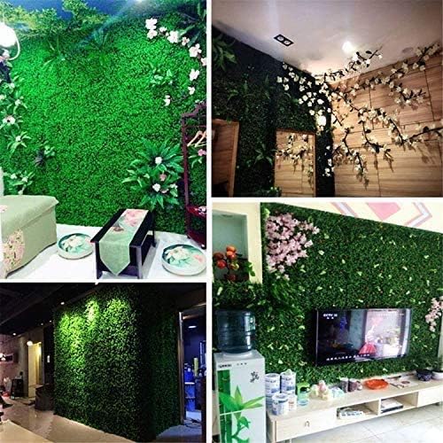 Shiwaki 60x40cm (23.62"x15.75") Green plant wall simulation plant wall home decoration background flower wall-flower seedlings - Image 5