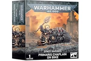 Games Workshop - Warhammer 40,000 - Space Marines Primaris Chaplain On Bike, Black