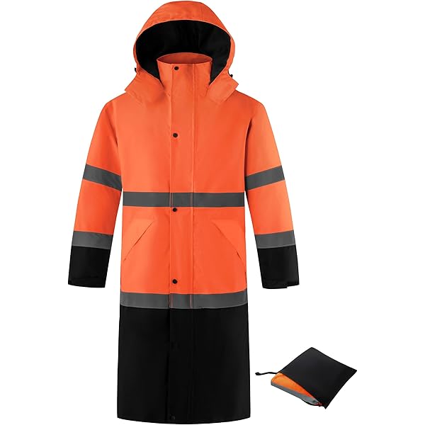 BLAKLADER Men's Hi-Vis Shell Windproof Water-Resistant Lightweight