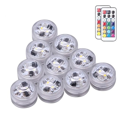 kleine Unterwasser Licht 10 LED tauchende licht Wasserfeste LED Wasserdicht LED Mini Licht LED Akku-Licht Motor führte die Li