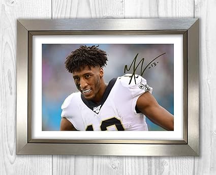 Good With Wood Yorkshire Michael Thomas 3 Nfl New Orleans Saints Reproduction Autograph Photogragh Picture Poster Print Silver Frame Amazon Co Uk Kitchen Home
