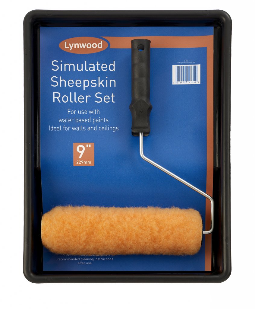 SIM SHEEPSKN ROLLR+Tray 23CM 9IN