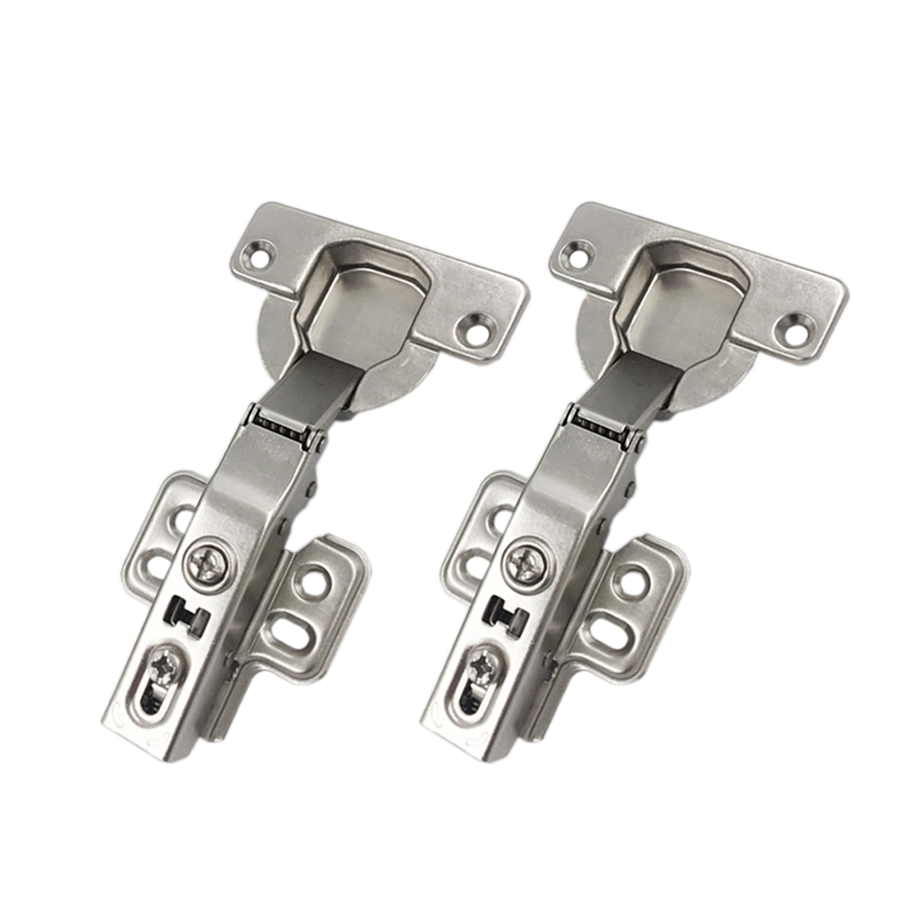 LOOTICH 95 Degree Full Overlay 40mm Soft Close Hinges with Hydraulic Damper for Kitchen Cabinet Cupboard Wardrobe Heavy Thick Door Hinges with Cushioning Buffering Mechanism Pack of 2
