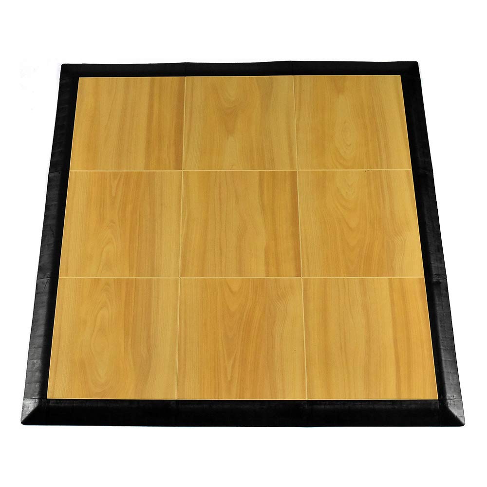 Greatmats Portable Interlocking Wood Grain 3x3 Ft Dance Floor Kit for Tap Clogging Ballroom Hip Hop 