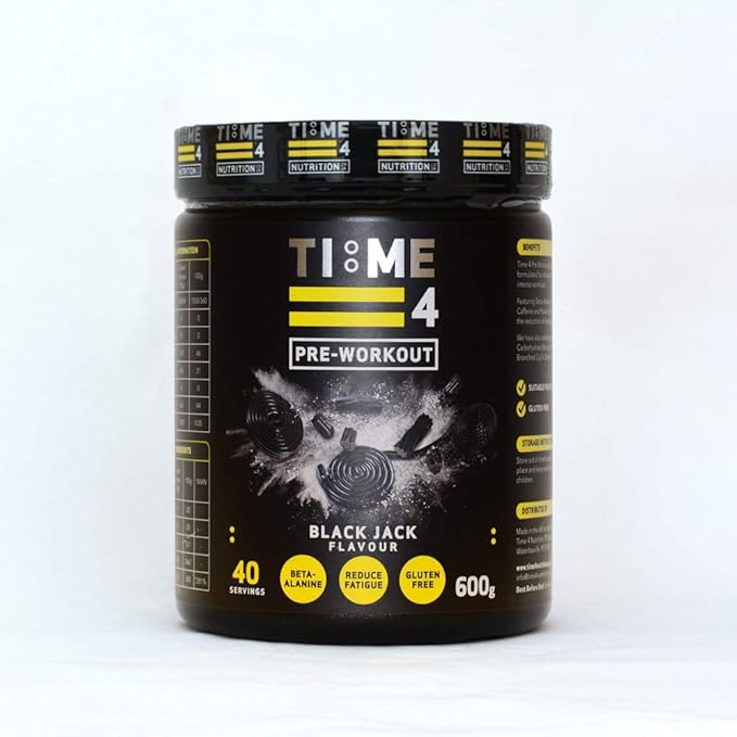 Time 4 PreWorkout 40 Servings (Black Jack) Amazon.co