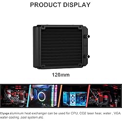 Clyxgs Water Cooling Radiator, 12 Pipe Aluminum