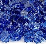 American Fireglass 10-Pound Fire Glass with Fireplace Glass and Fire Pit Glass, 1/2-Inch, Cobalt Blue