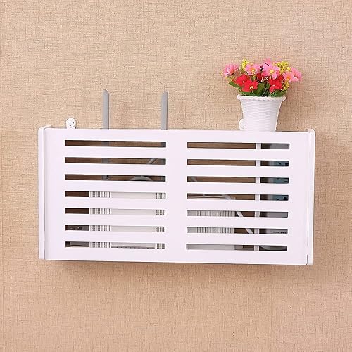 Noviko WiFi Router Modem Cable Power Plug Wire Storage Boxes Wall Mount ...