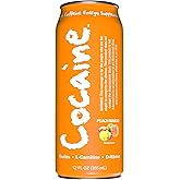 Energy Drink - Highly Caffeinated Energy Supplement (12 Pack) - 280 Mg Caffeine And Vitamins In Each 12oz Can - Tasty Peach M