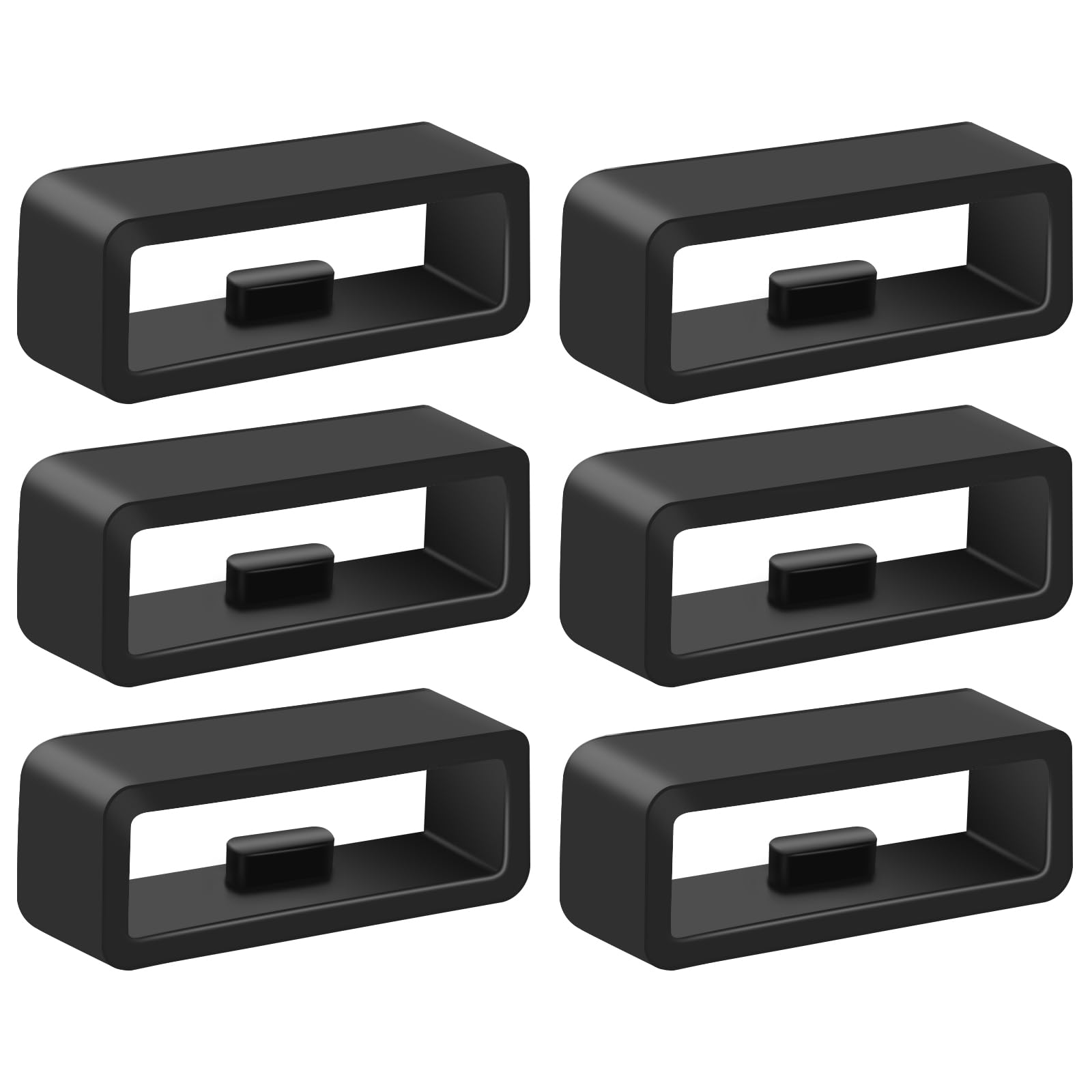 6 Pcs 22mm Strap Loop for Garmin Vivoactive 4/Venu 2/Instinct/Instinct 2, Silicone Ring Holders Wristband Security Loop for Fenix 7,Fenix 6/6 Pro,Fenix 5/5 Plus,Forerunner 255/265/935/945/955/965