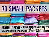 Wholesale Color PowderTM 70 Individual Packets Holi Powder Made in the USA Run Powder Gulal Colored Cornstarch