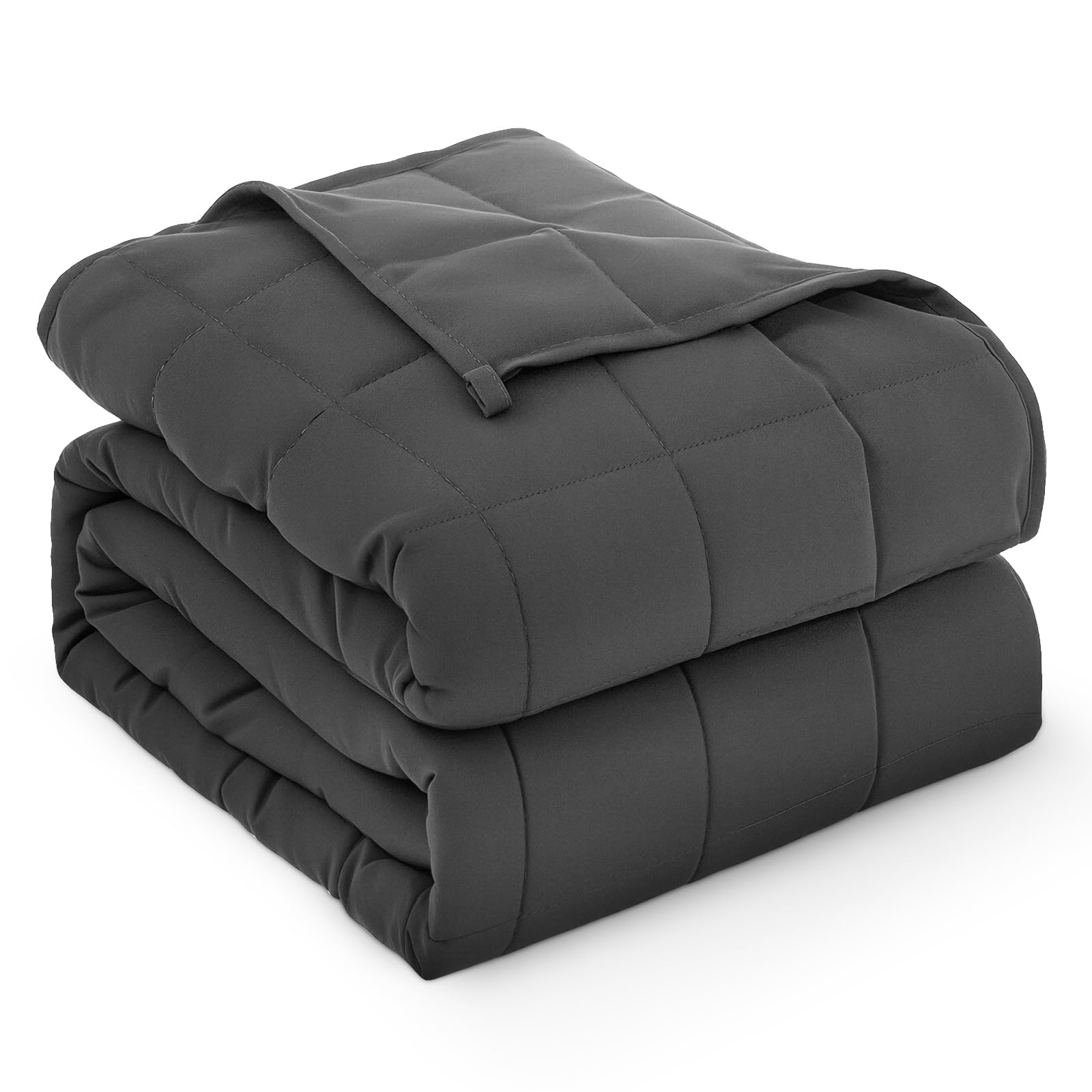 Photo 1 of ?Weighted Blanket for Adults 15lbs, Queen Size Heavy Blanket for 125-180lbs, Weighted Throw Blanket with Premium Glass Beads, Soft Thick Blanket for Adult All-Season, 60 x 80 inches, Dark Grey