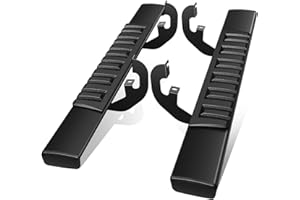 Auto Dynasty Running Boards Compatible with 2019-2026 Chevy Silverado GMC Sierra 1500 2500HD 3500HD Regular Cab, Aluminum Side Steps Rail Nerf Bars, 6" Step Bars, Black 20 21 22 23 24 25