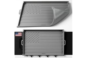 WEISSBOX Silicone Griddle Mat for Blackstone 36 Inch Grill, Embossed American Flag Design, Outdoor BBQ Accessories, Fits Standard Flat Top Model (Not Omnivore), Weather-Resistant Heavy Duty Cover (Gray).