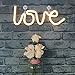 DELICORE Decorative LED Love Shaped Neon Night Light with Warm White Lamp-Neon Night Light Operated by Battery/USB for Children's Room Party Christmas Wedding Decoration