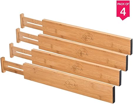 Amazon Com Elenko Drawer Organizers Dividers Set Of 4