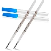 ℉ Oral Thermometer for Adults and Kids 2PCS - Glass Thermometer for Rectal Temperature - Accurate Easy Reading by HARIKA LIFE