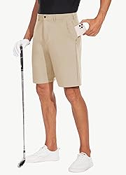 JWM Mens 9" Stretch Golf Shorts - Lightweight
