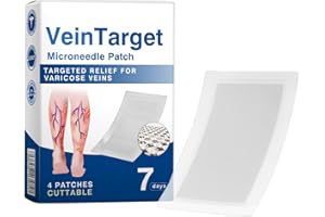 Vein Target Microdarts Patch Professional Varicose Veins Treatment for Legs Improves Blood Circulation Natural Ingredients Le