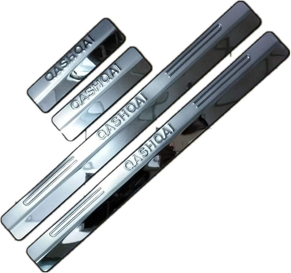 N/A 4PCS Car Door Sill Protector Stainless Steel Scuff Plate For Nissan