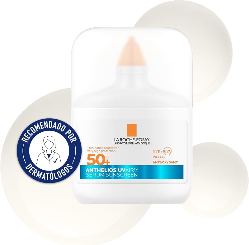 Sérum solar La Roche-Posay Anthelios UVAIR SPF50+, com ácido hialurónico, niacinamida e vitamina E, para todos os tipos de pele, 50 ml