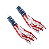2 Pack American Flag Windsock Stars & Stripes USA