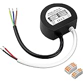 LED Driver 10 Watts Waterproof IP67, Power Supply 12V 0.83A, Round LED Transformer AC 120V to DC 12V for Indoor and Outdoor Lighting