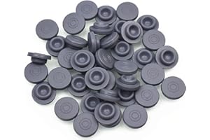 SUCOHANS 100 peices Mushrooms Self Healing Injection Ports, 20mm Rubber Bottle Stoppers, for 13 mm (0.51in) Diameter Opening Mason Jar Lids